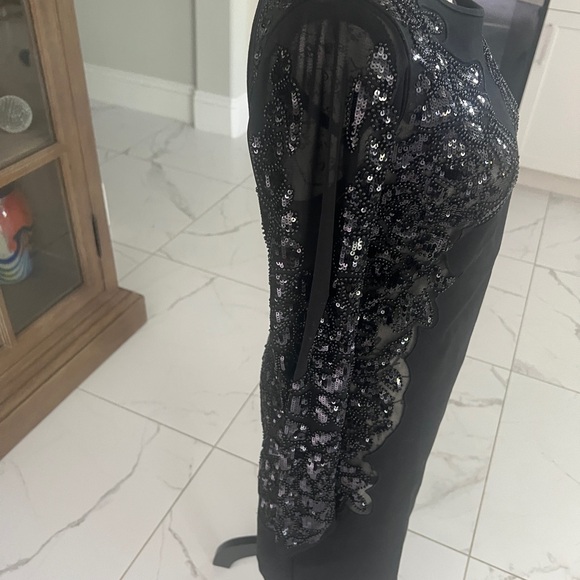 Express/Expression Elegant Black Dress - Picture 3 of 4